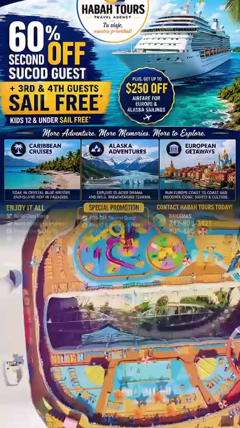 Cruises & packages at a glance